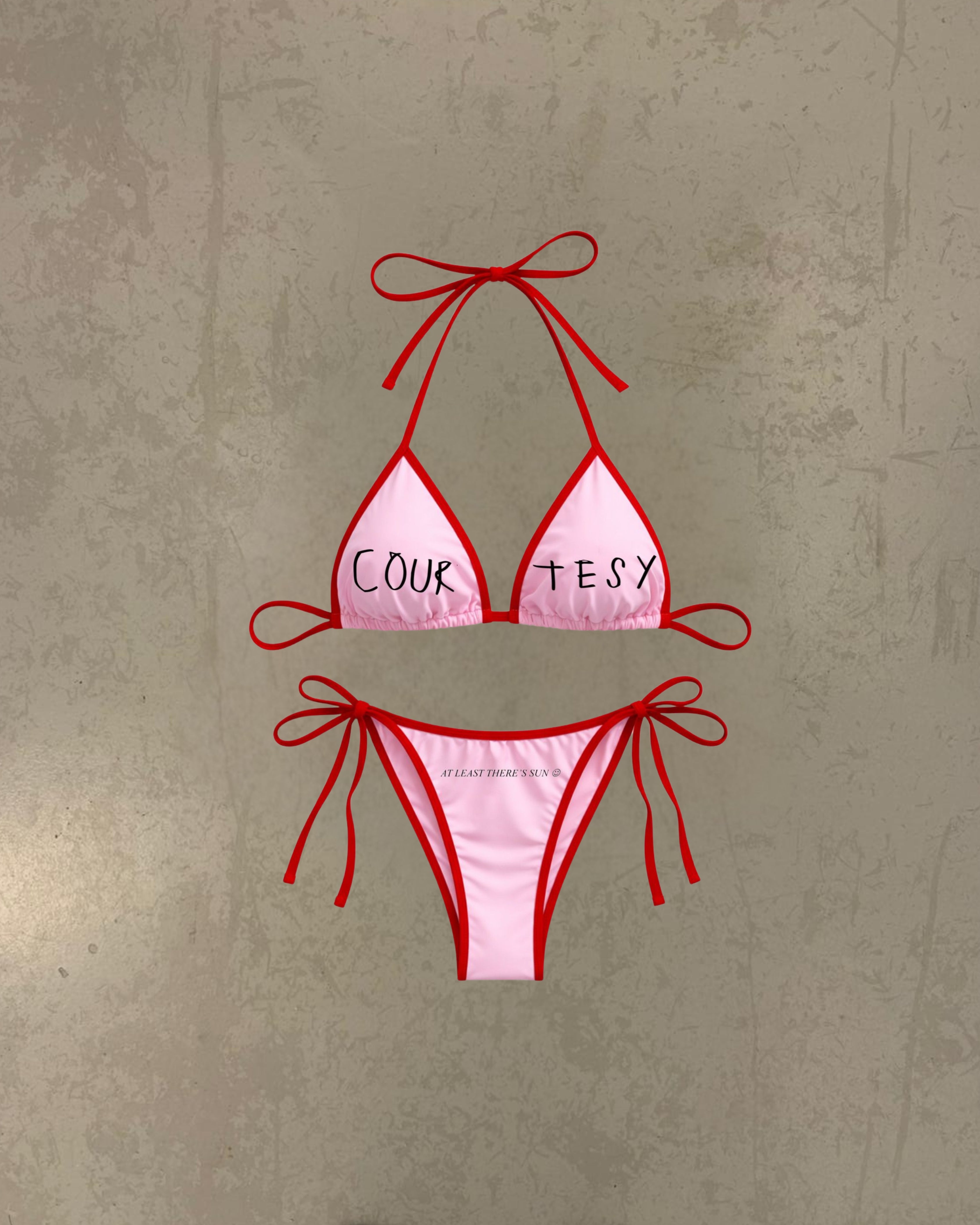 BIKINI AT LEAST RED AND PINK