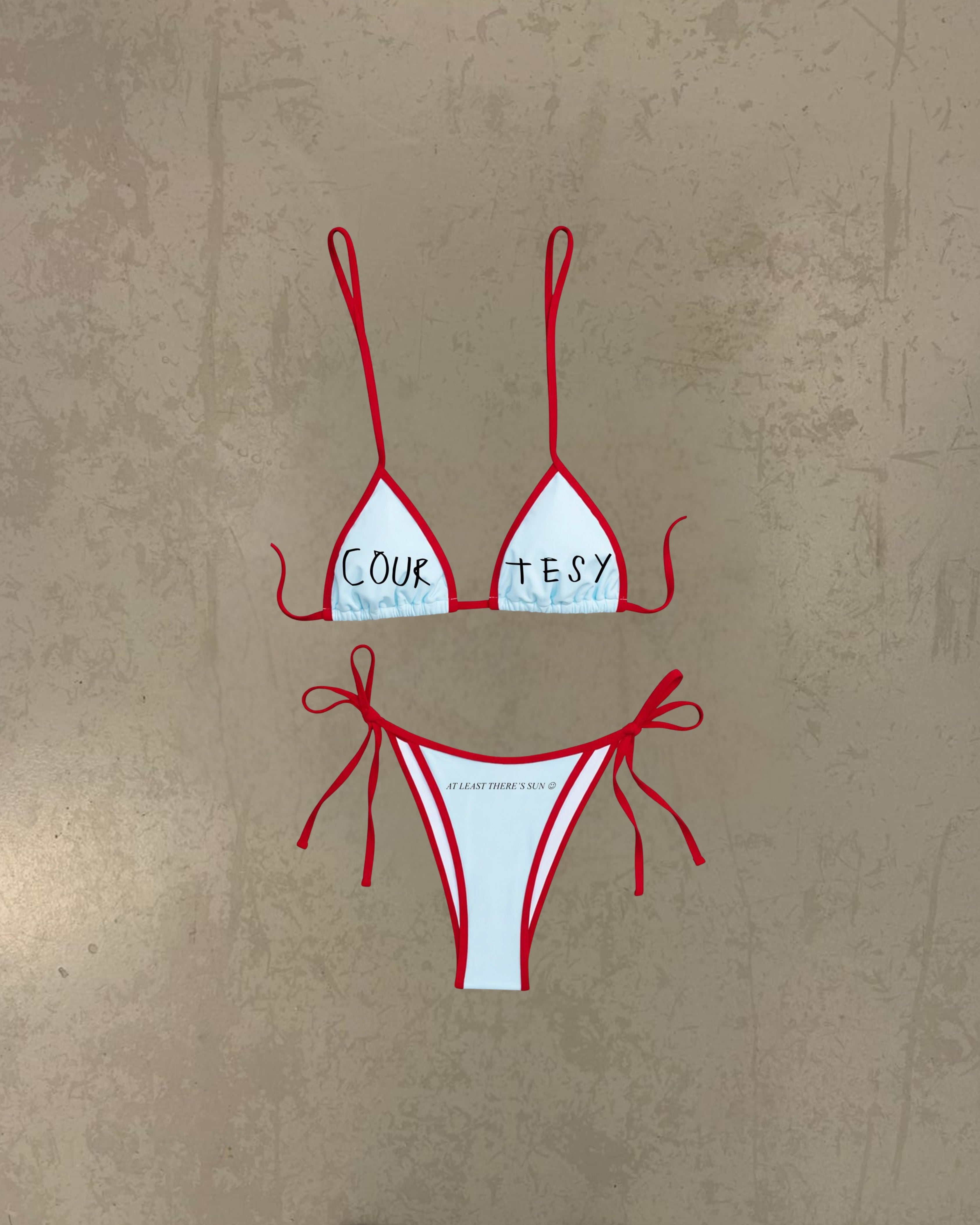 BIKINI AT LEAST RED AND BLUE