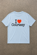 BABY TEE I LOVE COURTESY BLEU
